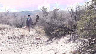Sucking dick on hiking then fucking at home