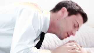 Wild blondie Jillian Janson sucking dick before hard fucking