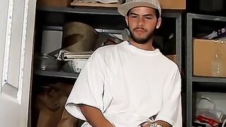 Foot reveal with young jock who has a massive hard dick