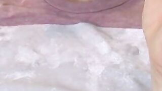 Chainsmoker twink makes a mess by spilling his cum