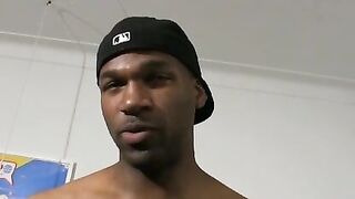 Handsome amateur exercising his BBC in masturbation solo