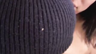 Riding fine Latina pussy in deserted building