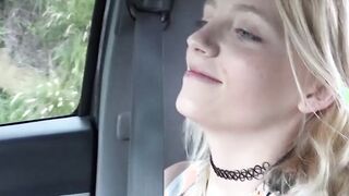 Kate gets big cock in tight teenie pussy