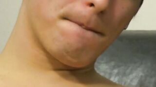 Gorgeous indirect access desperado strokes his dick and cumshots