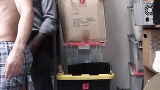 Officer impales perp on his big black dick for barebacking
