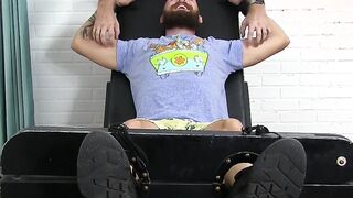 Straight jock Dustin soles assaulted by old tickling lover