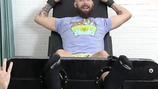 Straight jock Dustin soles assaulted by old tickling lover