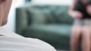 Busty redhead Paula S blindfolded for passionate fucking
