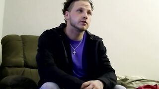 Hot Jerzee gets naughty with Joes fat dick in his mouth