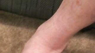 Real mature amateur tugging off until he empties his balls