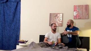 Hooking up and engaging in raunchy bareback sex are two strong daddies