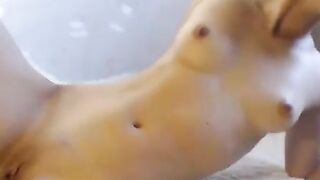 Busty Stepsister fingers her pussy for you