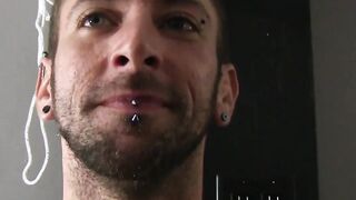 Daddies spilling cum after a BDSM group raw ass banging