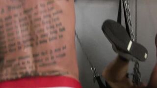 Daddies spilling cum after a BDSM group raw ass banging