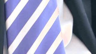 Intense cock stroking and fingering myself during work break