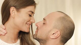 Classy young beauty banged and treated with cum in mouth