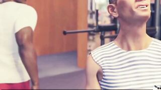 Blonde 3D Hottie BBC Gym Animation