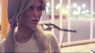 Blonde 3D Hottie BBC Gym Animation