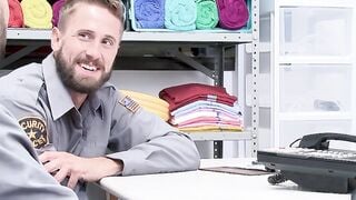 Young man in uniform teased into being barebacked hardcore