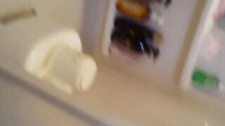 Young Japanese beauty records herself pissing