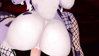 Furry Girl Uses  Fuck Machine & CUMS (VR VTuber)