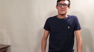 Anal slut twink barebacked by two daddies before cumming