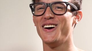Anal slut twink barebacked by two daddies before cumming