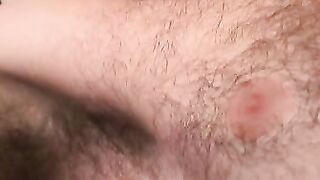 Gay amateur jerks off in his bedroom and comes on his belly