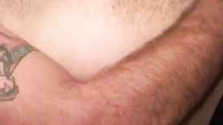 Gay amateur jerks off in his bedroom and comes on his belly