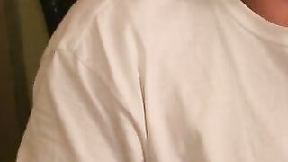 Tattooed mature dude sucks dick and masturbates