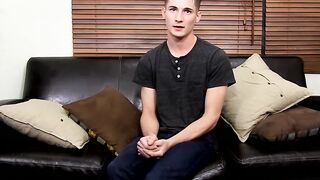 Charming apprehensive and lovable twink Elijah West snapping it off