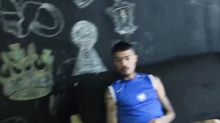 Young straighty paid to suck and fuck two latinos bareback