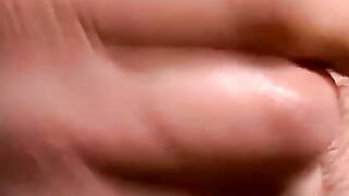 Amateur twink Bruce receives a long black cock in his ass