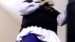 Amateur twink Bruce receives a long black cock in his ass