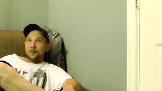 Billy Bob wanks his cock before spraying out a cumload