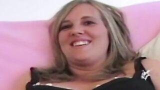 Busty UK mature gives titjob before getting cum in mouth