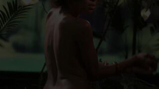 Slow motion teasing and pussy play with cute Ebony babe