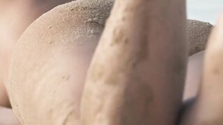 Natalia an exotic cutie having fun on a sandy beach