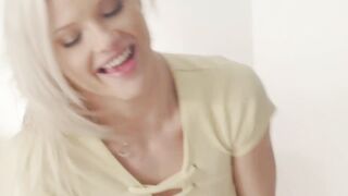 Horny babe Zazie S rides big cock for huge cumshot in mouth