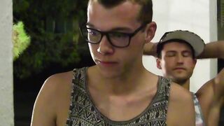Fun night out turns into bareback style threesome