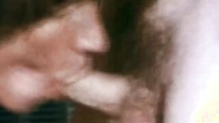 Skinny horny guy rides retro cock furiously before cumshot