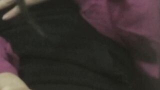 Japanese cutie in knee highs teasing her juicy clit