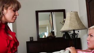 Blonde youngster turns sixtynine with gorgeous stepmother