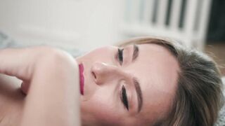 Stunning Cara Mell slow motion trimmed pussy erotic teasing