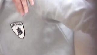 Japanese teenie absorbing herself with warm pee