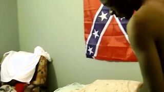 Big black cock dude fucking a white dude in the ass