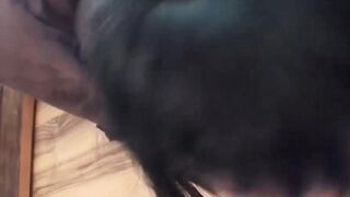 British beauty with big fake tits takes dick in her mouth