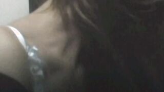 Pretty Japanese babe climaxes while playing with herself