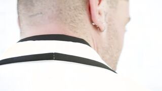 Bachelors Devin and Chris in stylish suits enjoy bareback sex