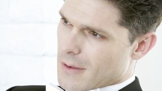 Bachelors Devin and Chris in stylish suits enjoy bareback sex